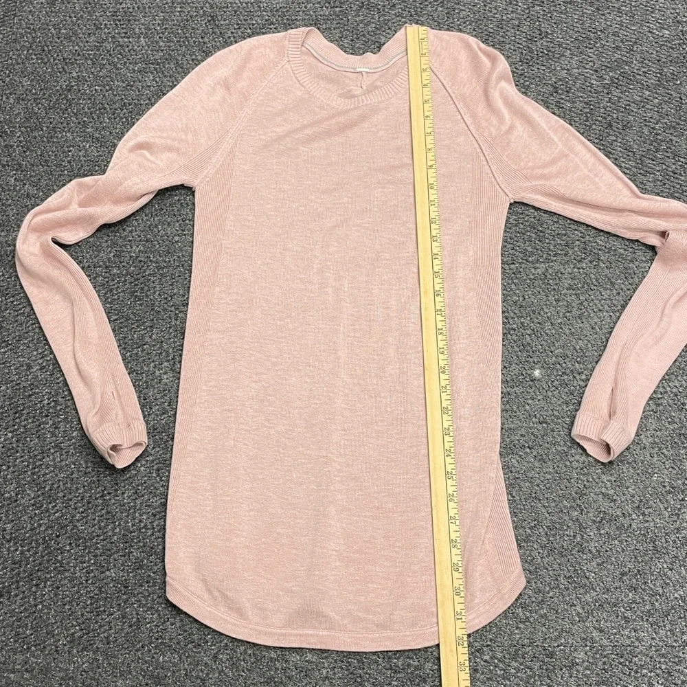 Women's Lululemon Hello Aloe Pullover Long Sleeve Sweater Pink Medium 6/8 - Picture 10 of 11
